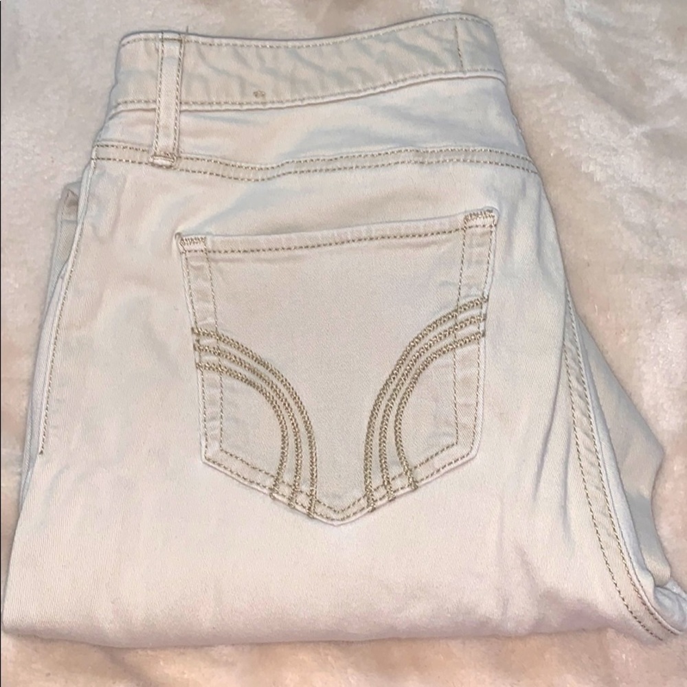 Hollister light washed khaki jeans